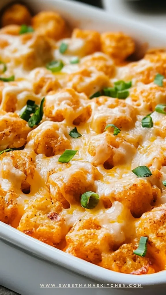 How To Make Buffalo Chicken Tater Tot Casserole Copycat