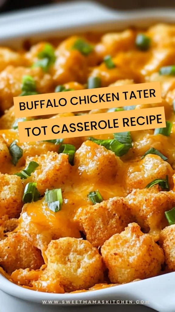 Buffalo Chicken Tater Tot Casserole Recipe Buffalo Chicken Tater Tot Casserole Recipe