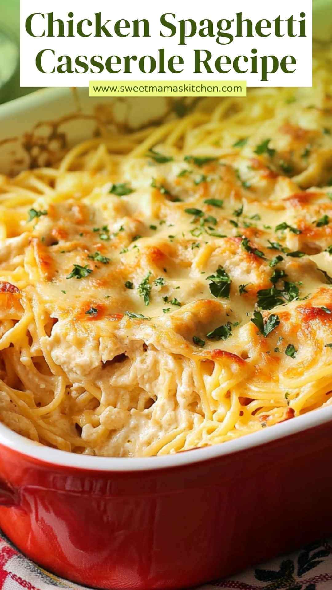 Chicken Spaghetti Casserole Recipe – Sweet Mama’s Kitchen