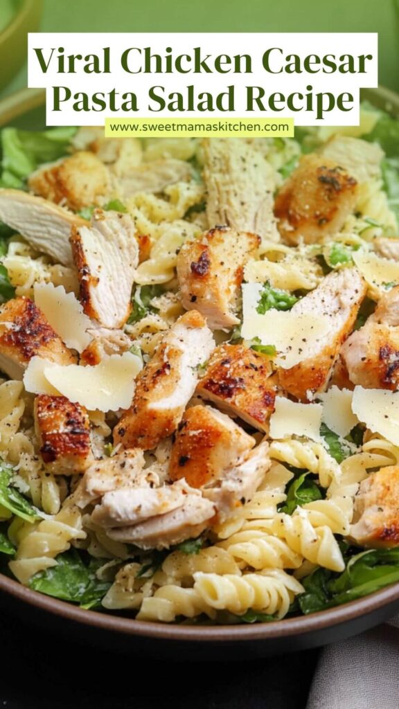 Viral Chicken Caesar Pasta Salad Recipe