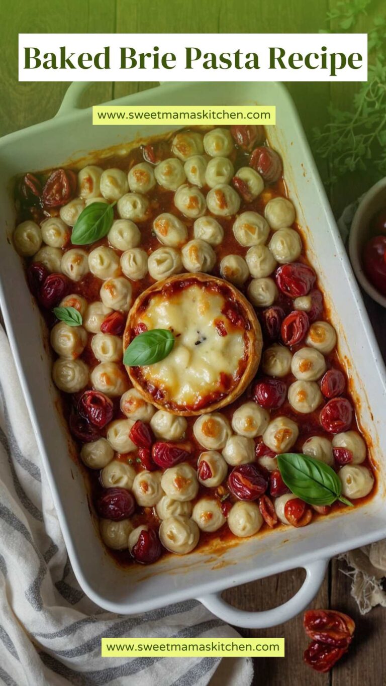Baked Brie Pasta Recipe – Sweet Mama’s Kitchen