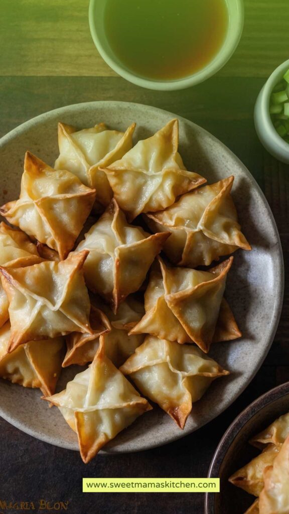 Crispy Baked Crab Rangoon Crispy Baked Crab Rangoon