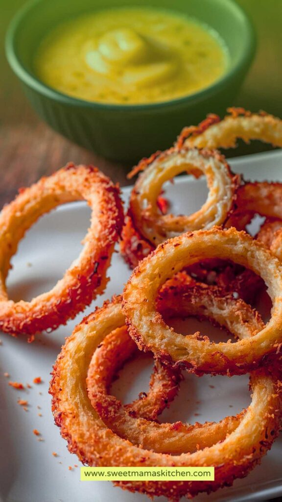 Crispy Baked Onion Rings Crispy Baked Onion Rings