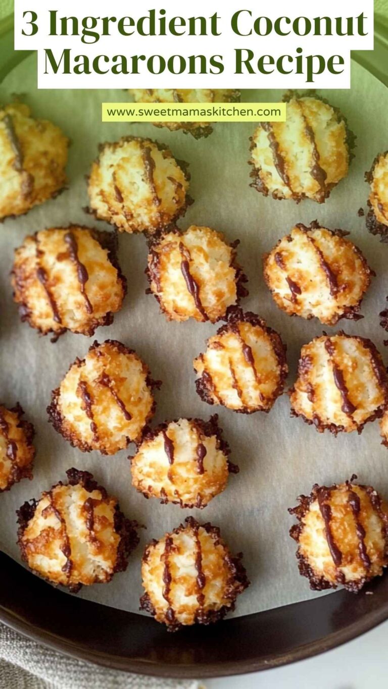 3 Ingredient Coconut Macaroons Recipe – Sweet Mama’s Kitchen