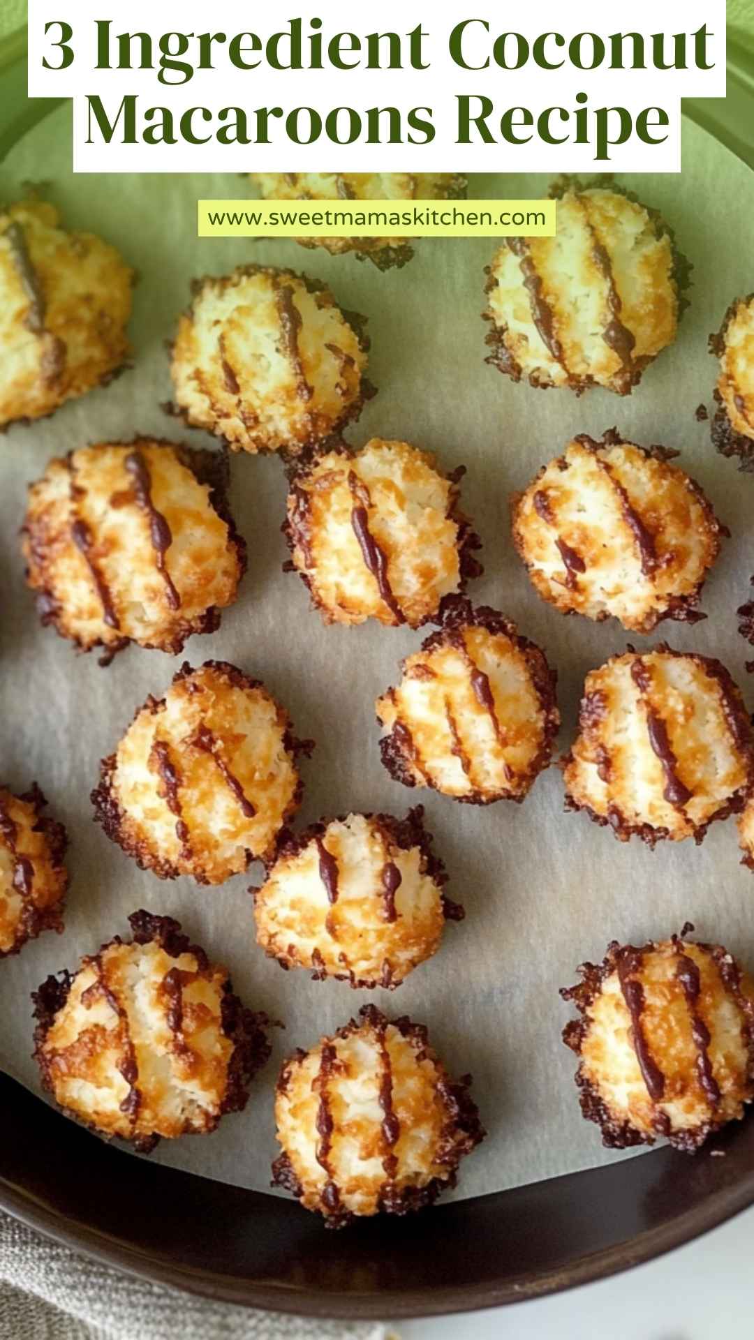 3 Ingredient Coconut Macaroons Recipe 3 Ingredient Coconut Macaroons Recipe