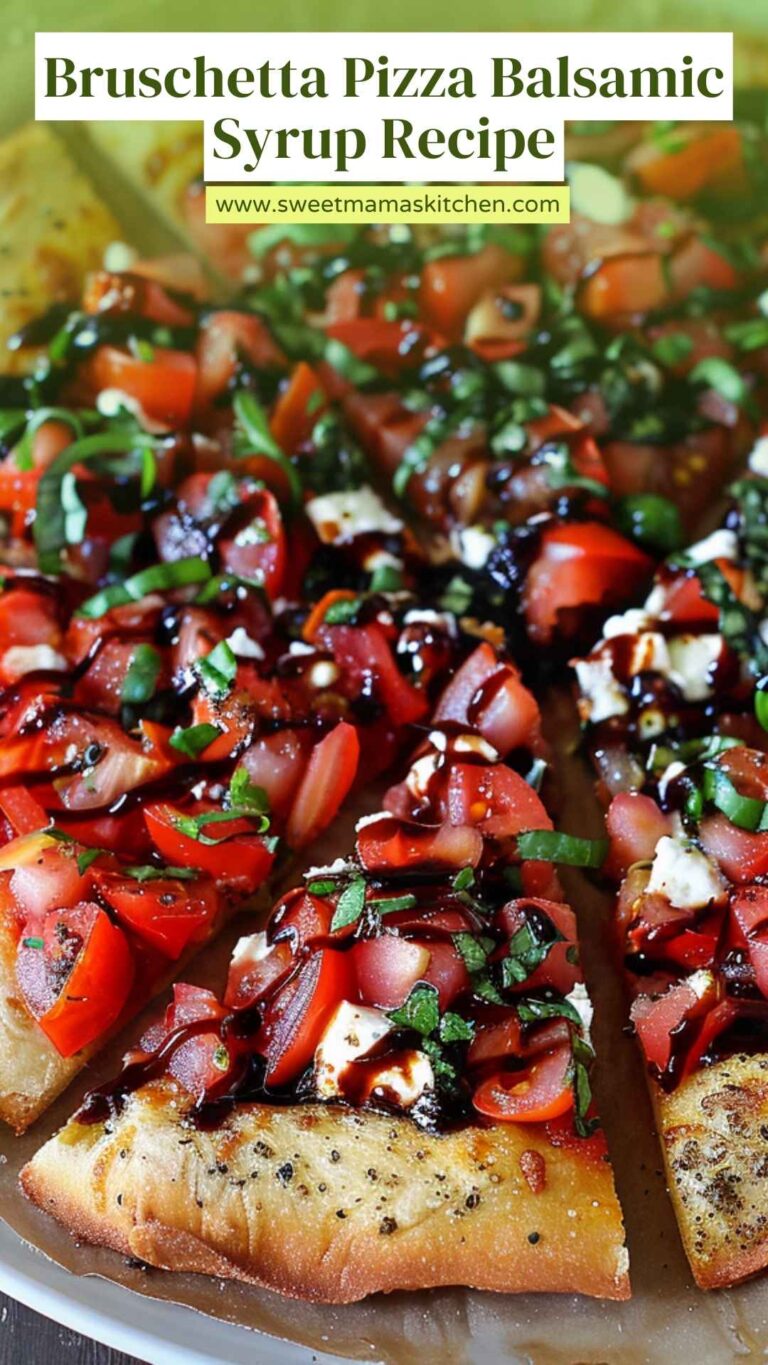 Bruschetta Pizza Balsamic Syrup Recipe – Sweet Mama’s Kitchen