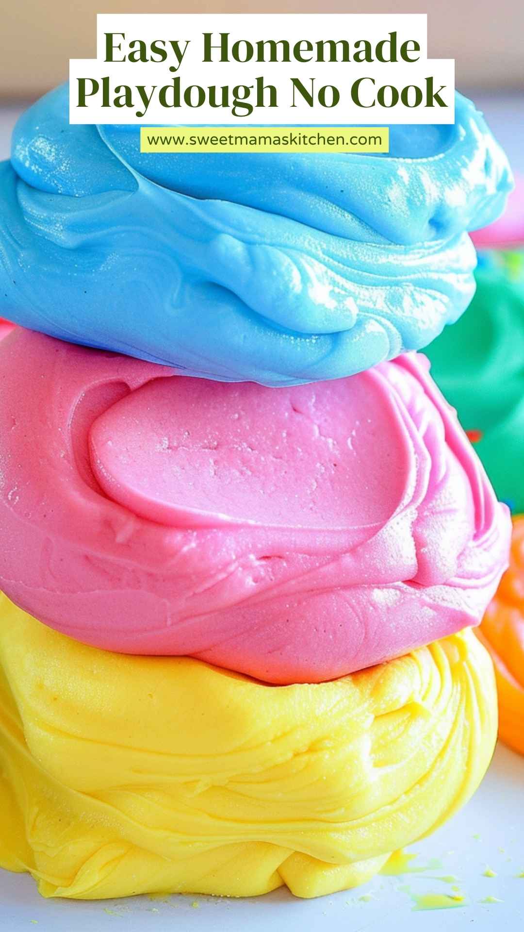 Easy Homemade Playdough No Cook Easy Homemade Playdough No Cook