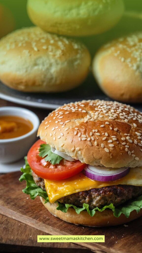 How to make Quick Homemade Burger Buns Without Yeast Recipe