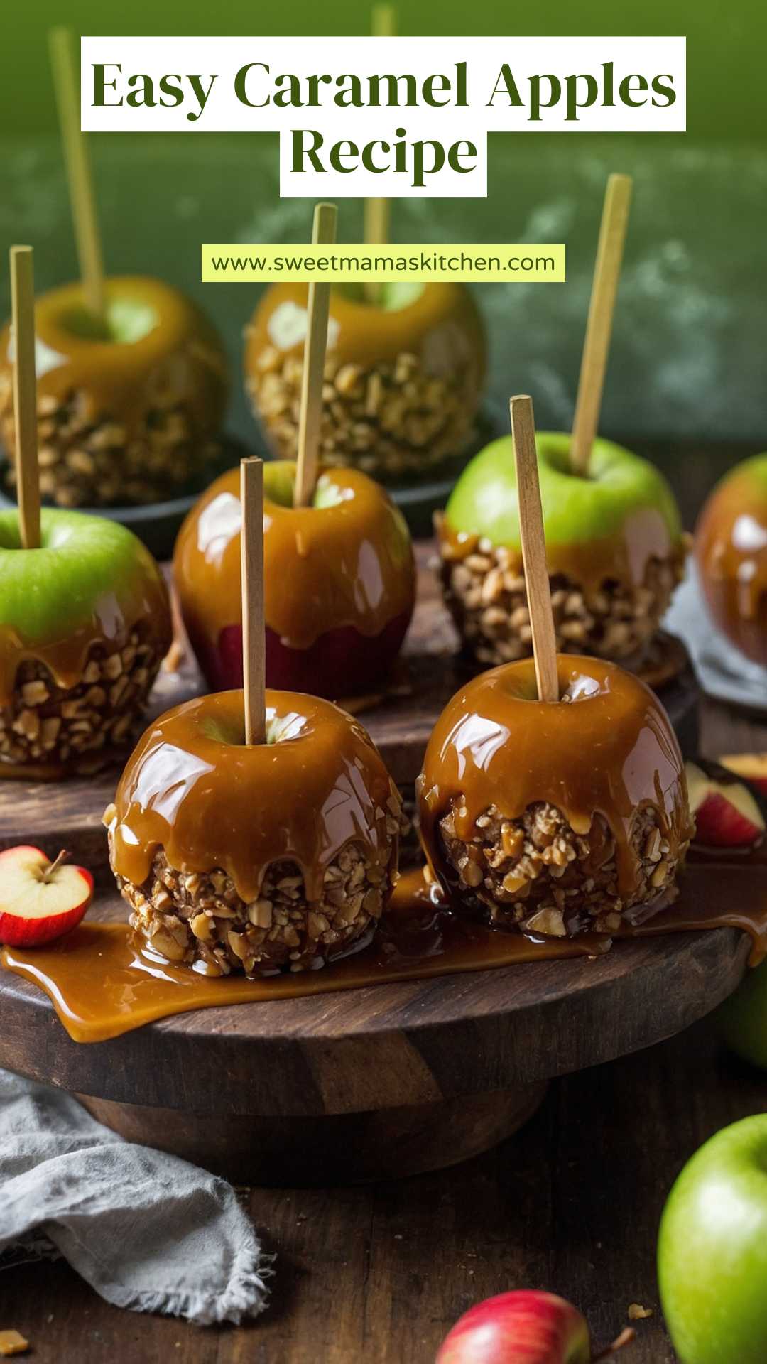 Easy Caramel Apples Recipe – Sweet Mama’s Kitchen