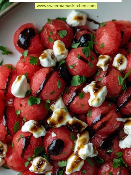 Watermelon Salad Balsamic Syrup Recipe