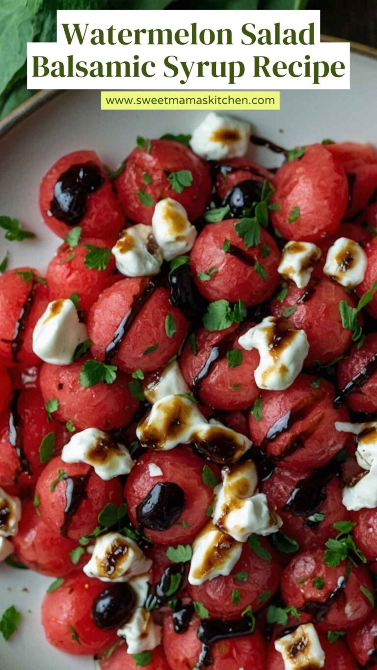 Watermelon Salad Balsamic Syrup Recipe – Sweet Mama’s Kitchen