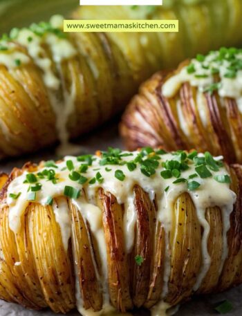 Easy Cheesy Hasselback Potatoes
