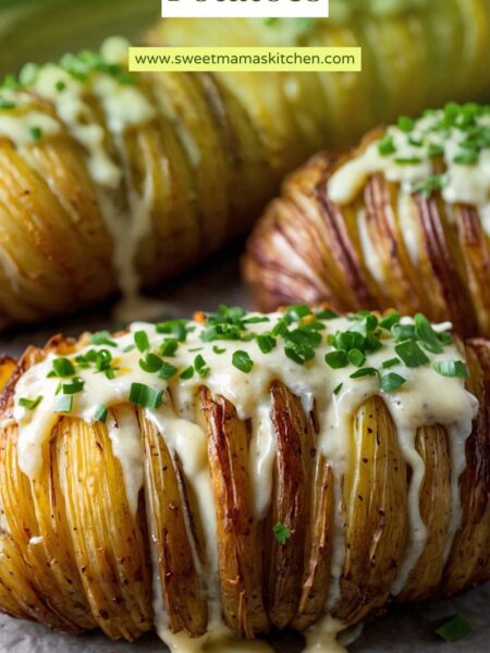 Easy Cheesy Hasselback Potatoes