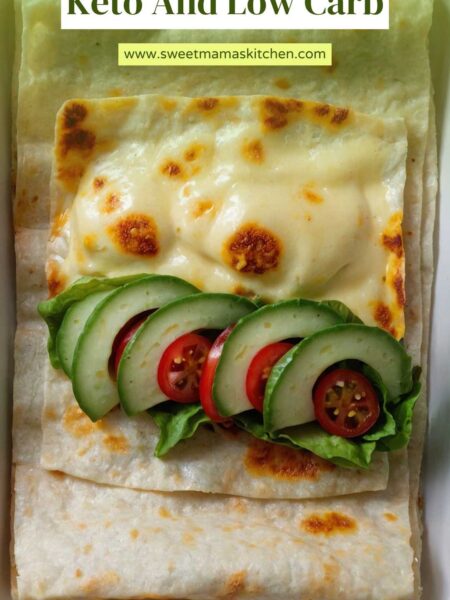 Melted Cheese Sandwich Wraps Recipe Keto And Low Carb
