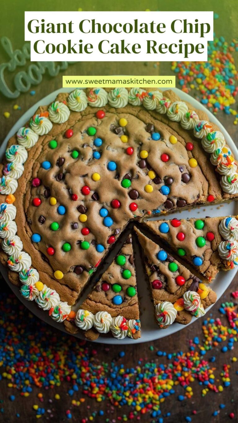 Giant Chocolate Chip Cookie Cake Recipe – Sweet Mama’s Kitchen