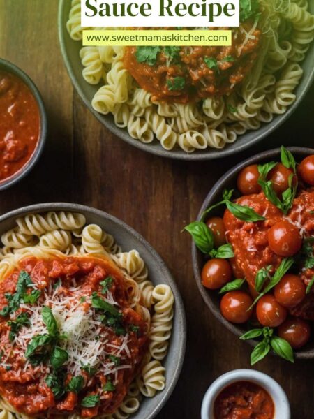 10 Minute Homemade Tomato Marinara Pasta Sauce Recipe