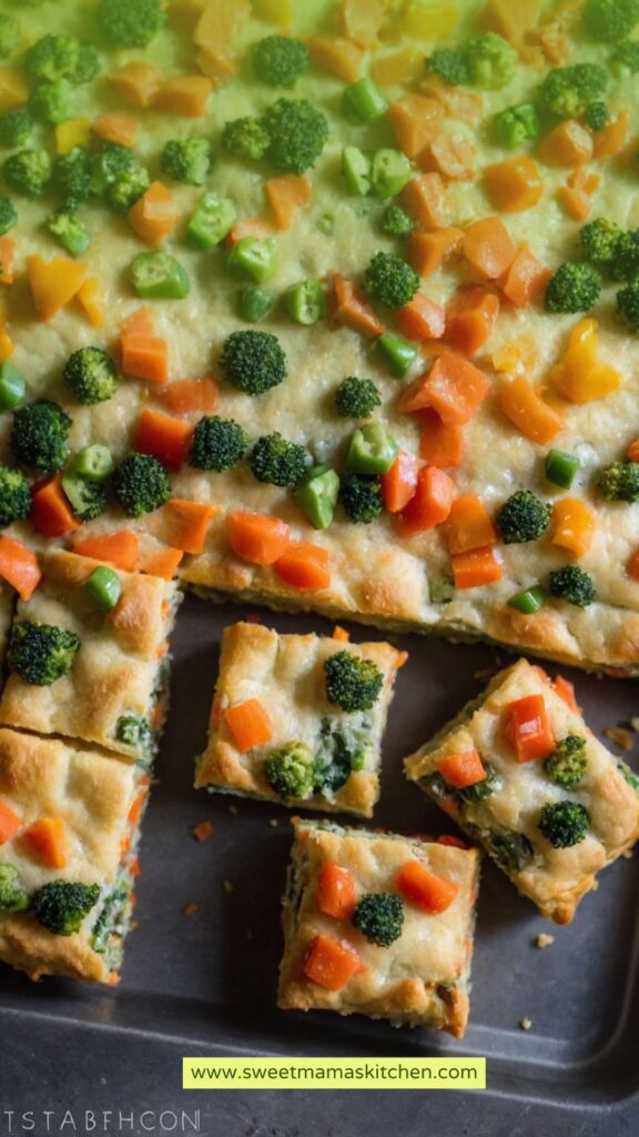 Crescent Roll Veggie Bars Recipe