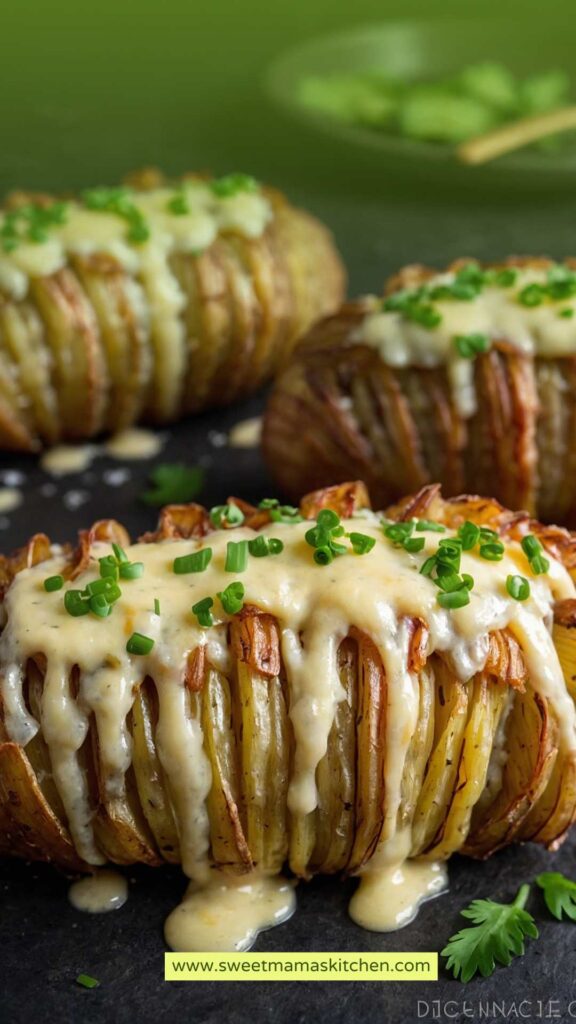 Easy Cheesy Hasselback Potatoes Recipe