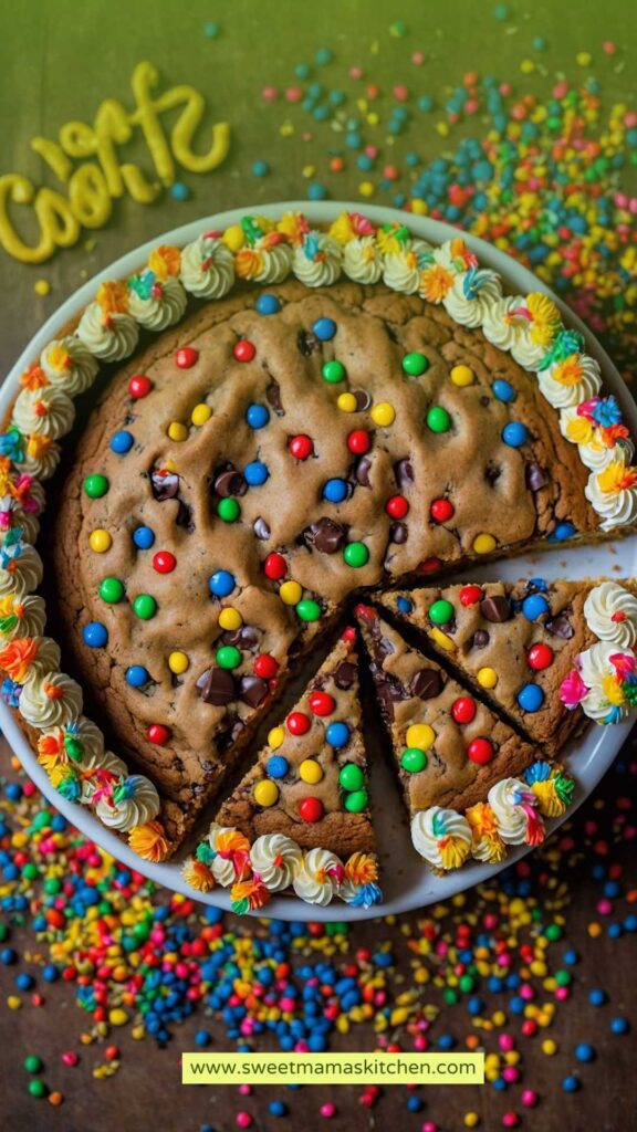 Giant Chocolate Chip Cookie Cake