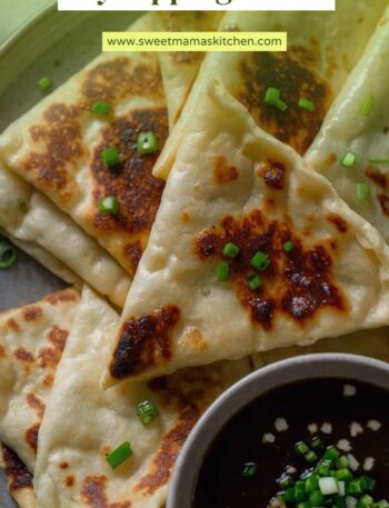 Scallion Pancakes With Soy Dipping Sauce