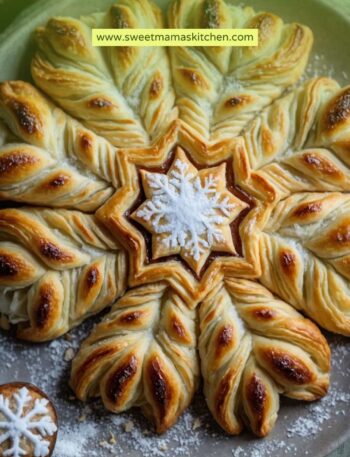 Puff Pastry Snowflakes