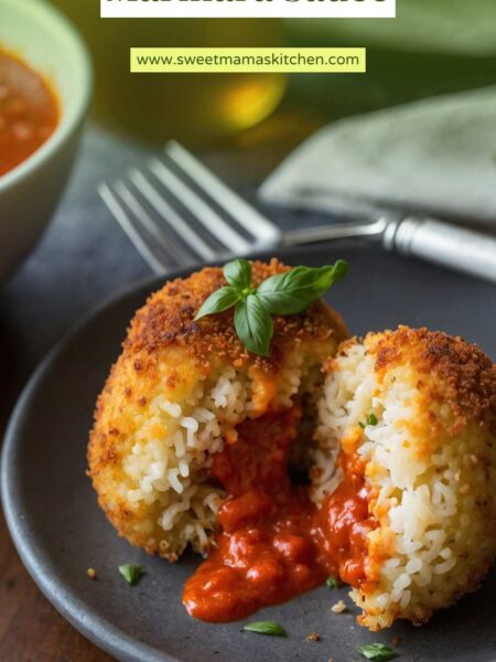 Arancini Rice Balls with Marinara Sauce