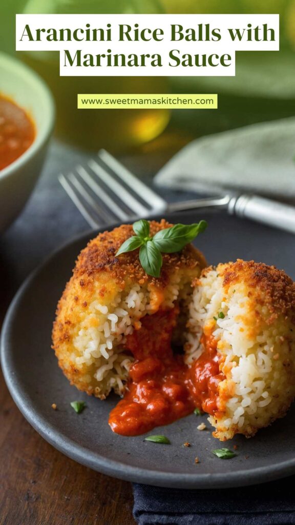 Arancini Rice Balls with Marinara Sauce