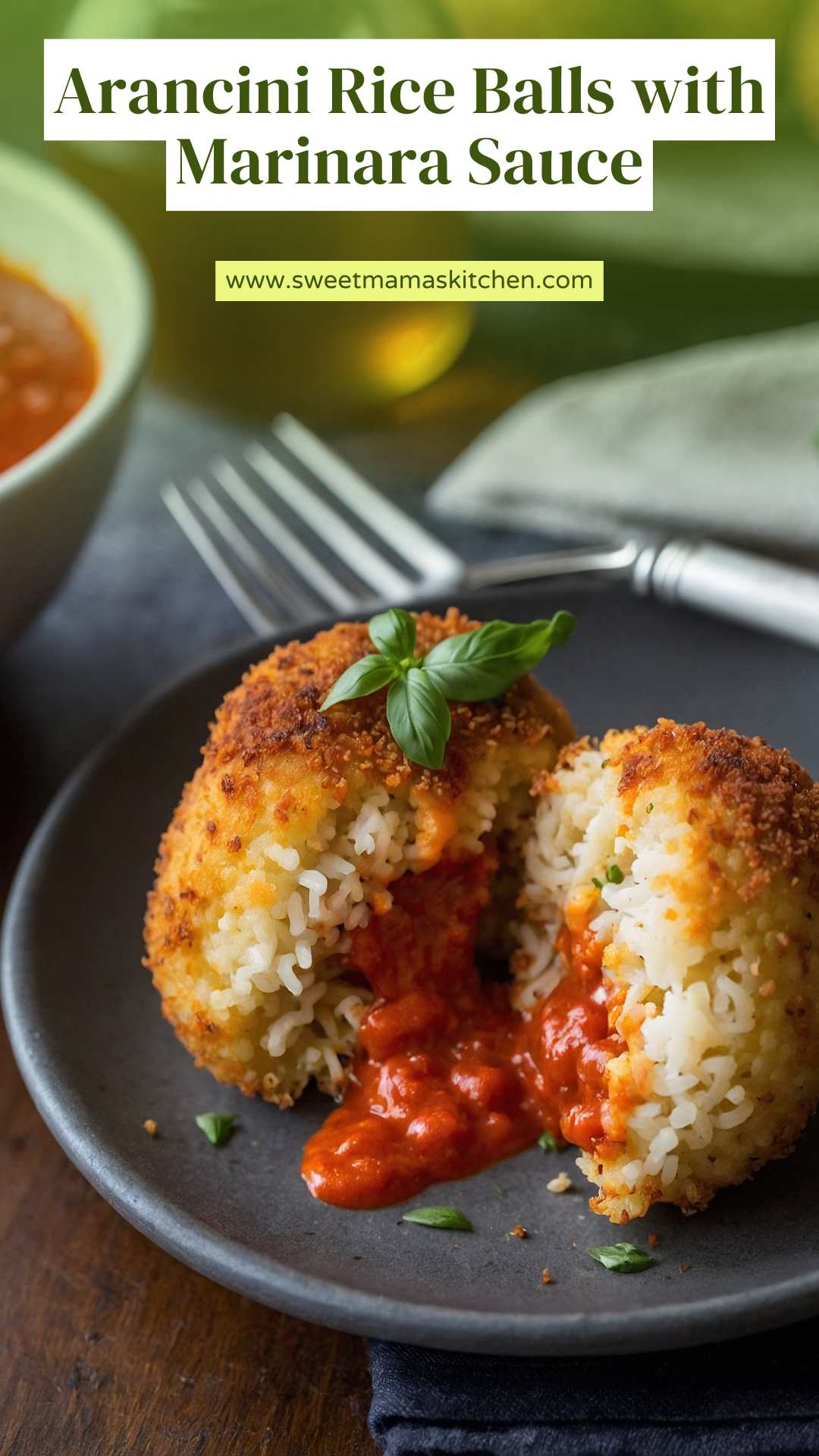 Arancini Rice Balls with Marinara Sauce – Sweet Mama’s Kitchen