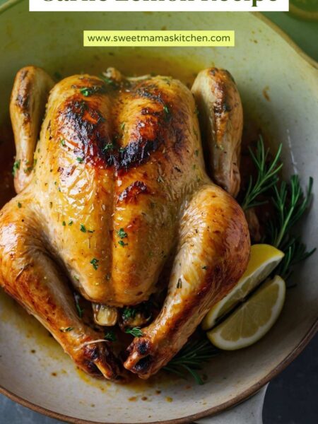 Simple Roast Chicken Garlic Lemon Recipe