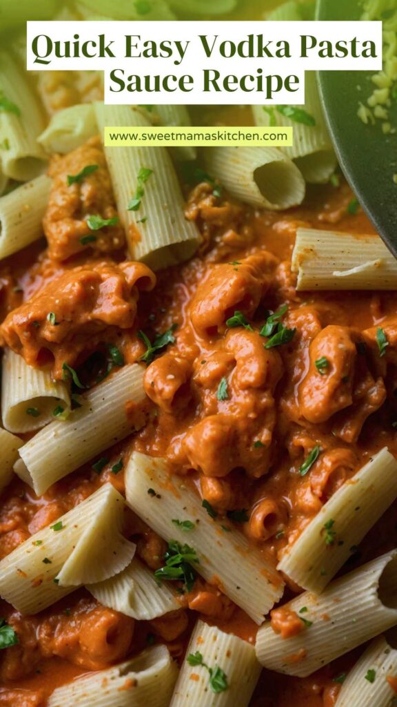 Quick Easy Vodka Pasta Sauce Recipe