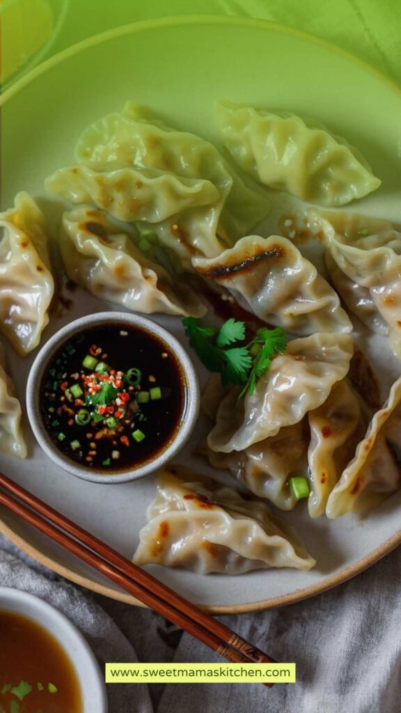 How to make Pork Potstickers with Citrus Soy Dipping Sauce