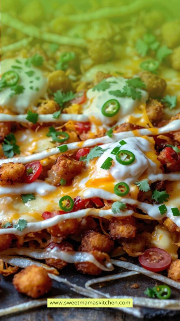 How to make Loaded Totchos Tater Tot Nachos Recipe How to make Loaded Totchos Tater Tot Nachos Recipe