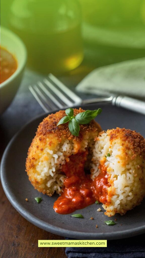 How to make Arancini Rice Balls with Marinara Sauce How to make Arancini Rice Balls with Marinara Sauce