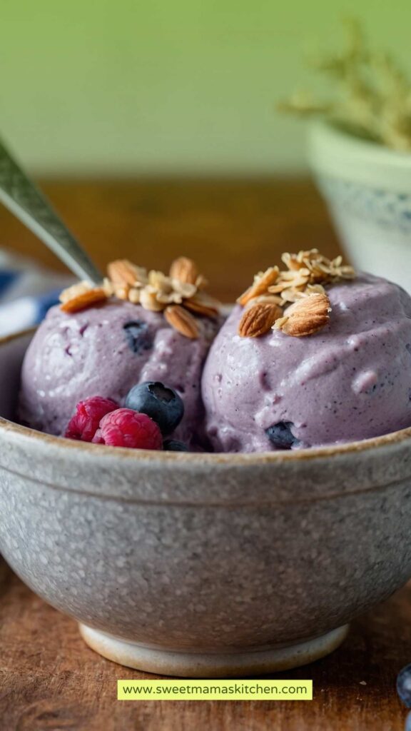 Quick Healthy Blueberry Coconut Frozen Yogurt Quick Healthy Blueberry Coconut Frozen Yogurt