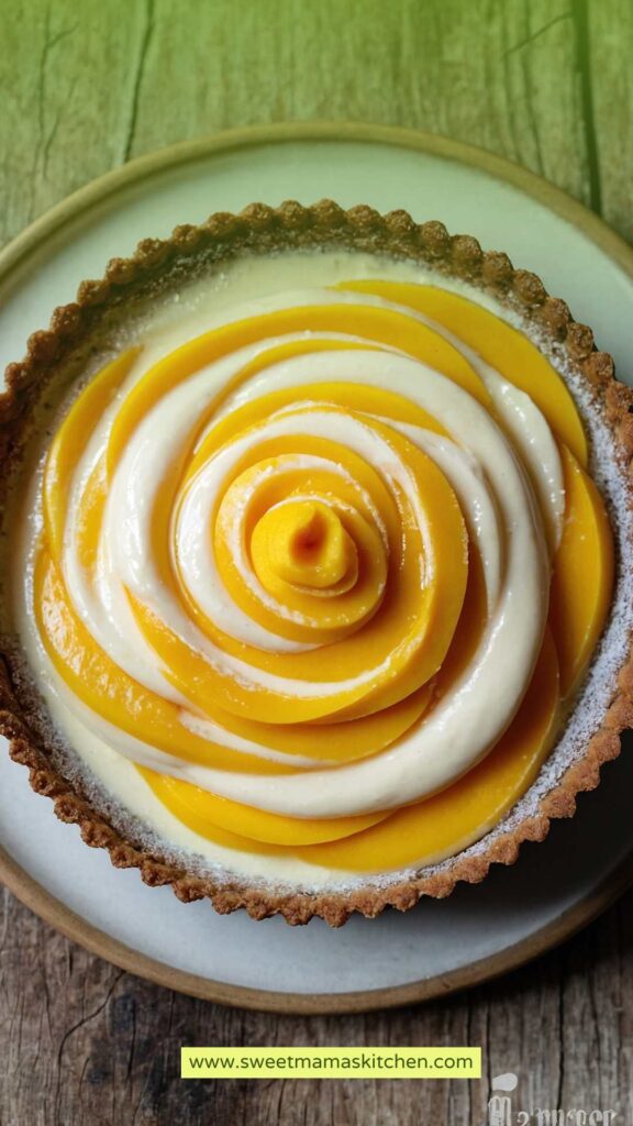 Mango Tart with Vanilla Bean Pastry Cream