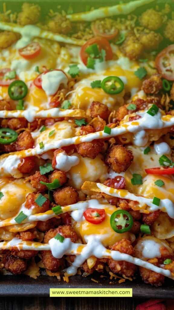Loaded Totchos Tater Tot Nachos Loaded Totchos Tater Tot Nachos