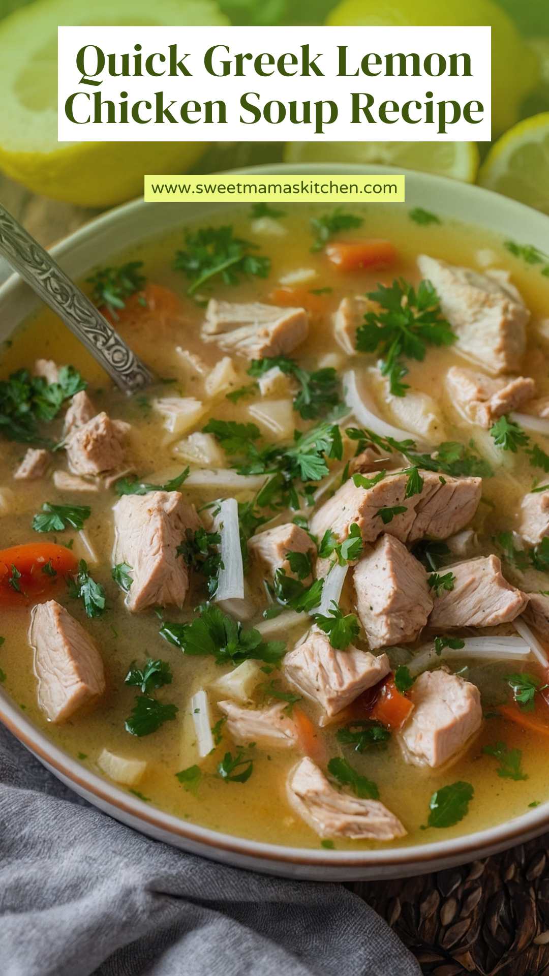Quick Greek Lemon Chicken Soup Recipe – Sweet Mama’s Kitchen