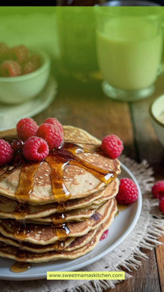 Raspberry Oatmeal Pancakes Raspberry Oatmeal Pancakes
