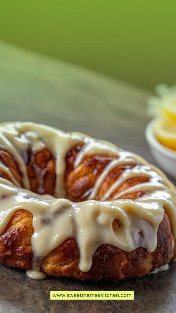 Monkey Bread with Cream Cheese Glaze 