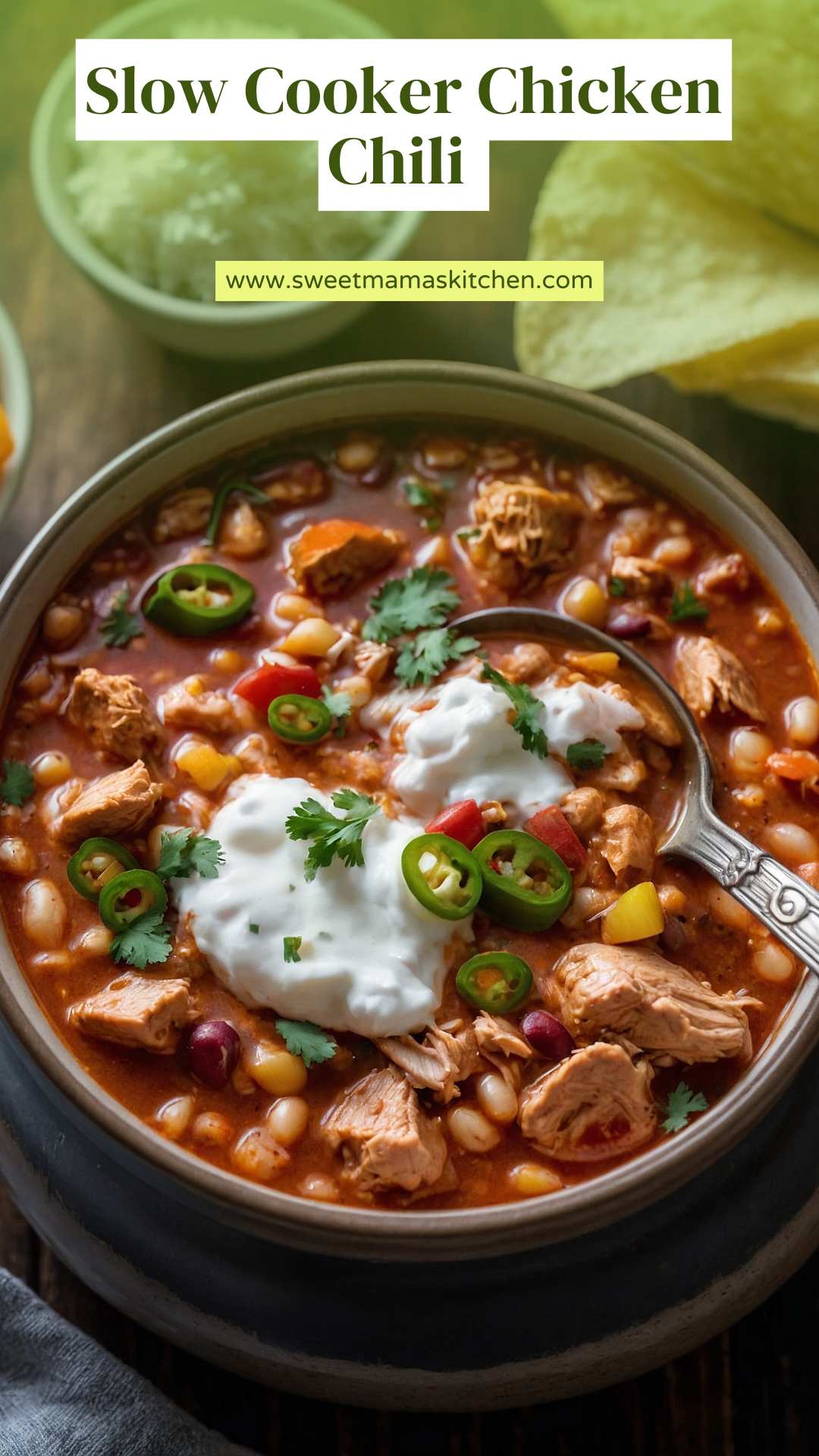 Slow Cooker Chicken Chili Sweet Mama s Kitchen Slow Cooker Chicken Chili Sweet Mama s Kitchen