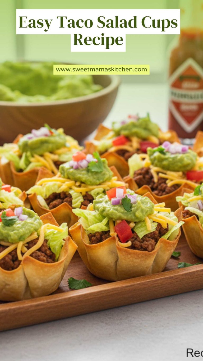 Easy Taco Salad Cups Recipe – Sweet Mama’s Kitchen