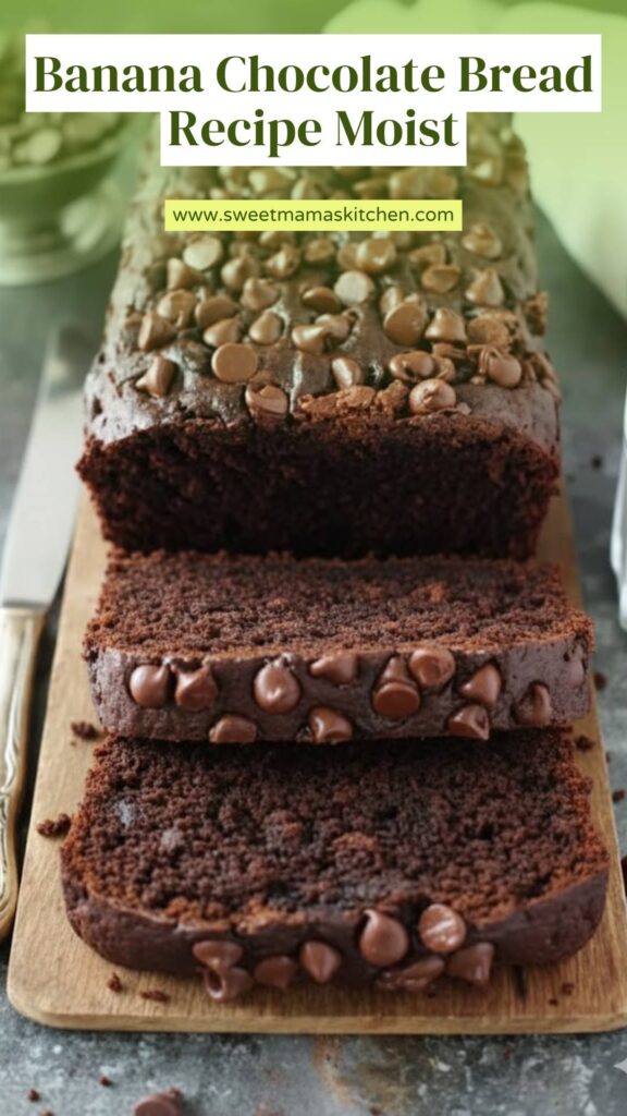 Banana Chocolate Bread Recipe Moist
