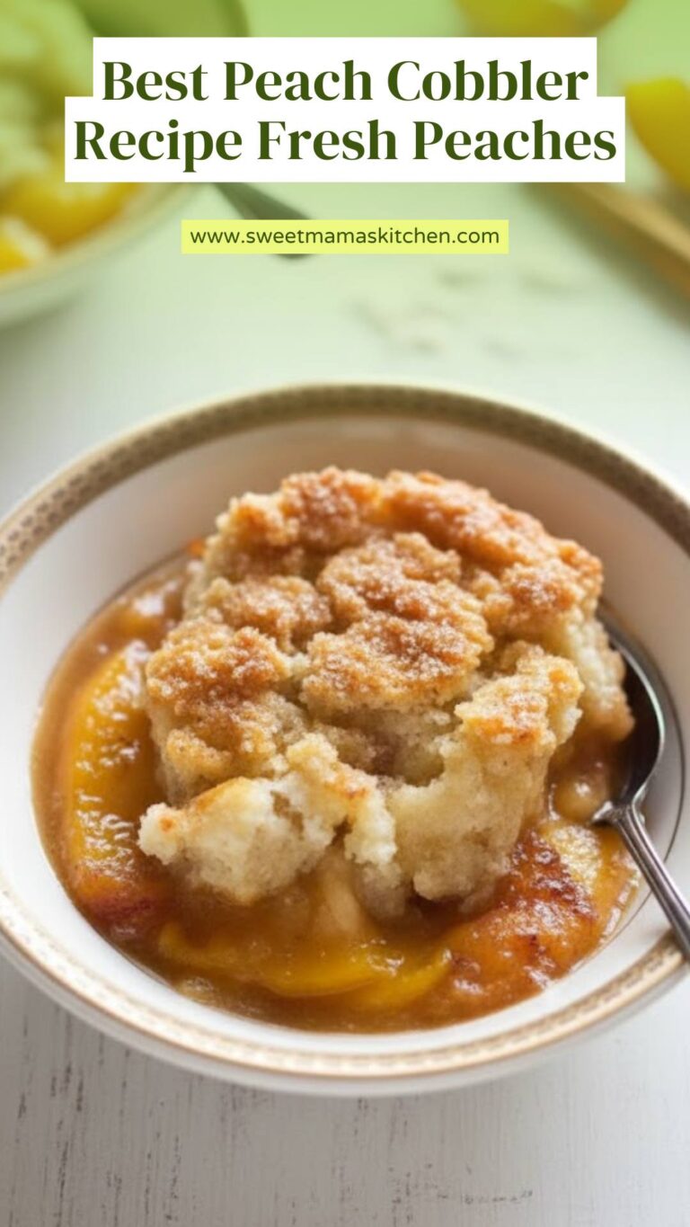 Best Peach Cobbler Recipe Fresh Peaches – Sweet Mama’s Kitchen