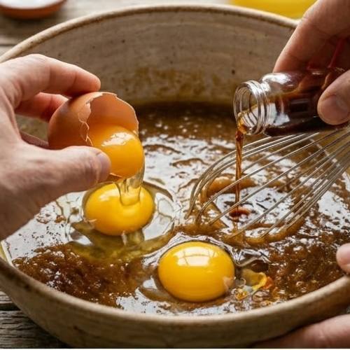 Step 3: Add Egg and Vanilla
