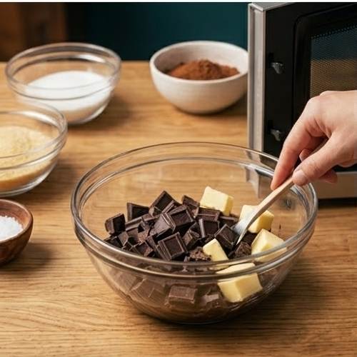 Step 2: Melt Butter and Chocolate