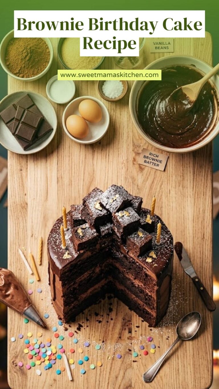 Brownie Birthday Cake Recipe – Sweet Mama’s Kitchen