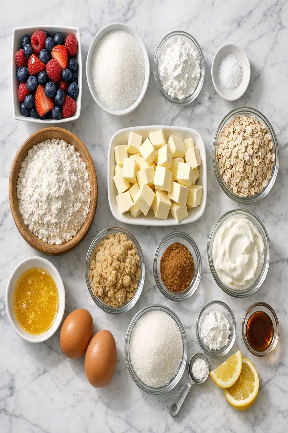 Crumb Bar Recipe ingredients