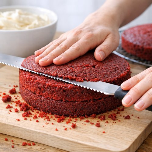 Step 9: Level and Layer Your Cakes