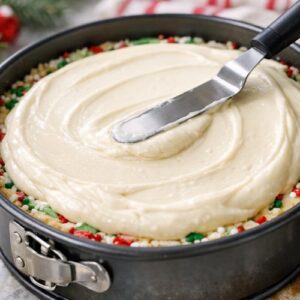 Christmas Sugar Cookie Cheesecake Recipe step 5