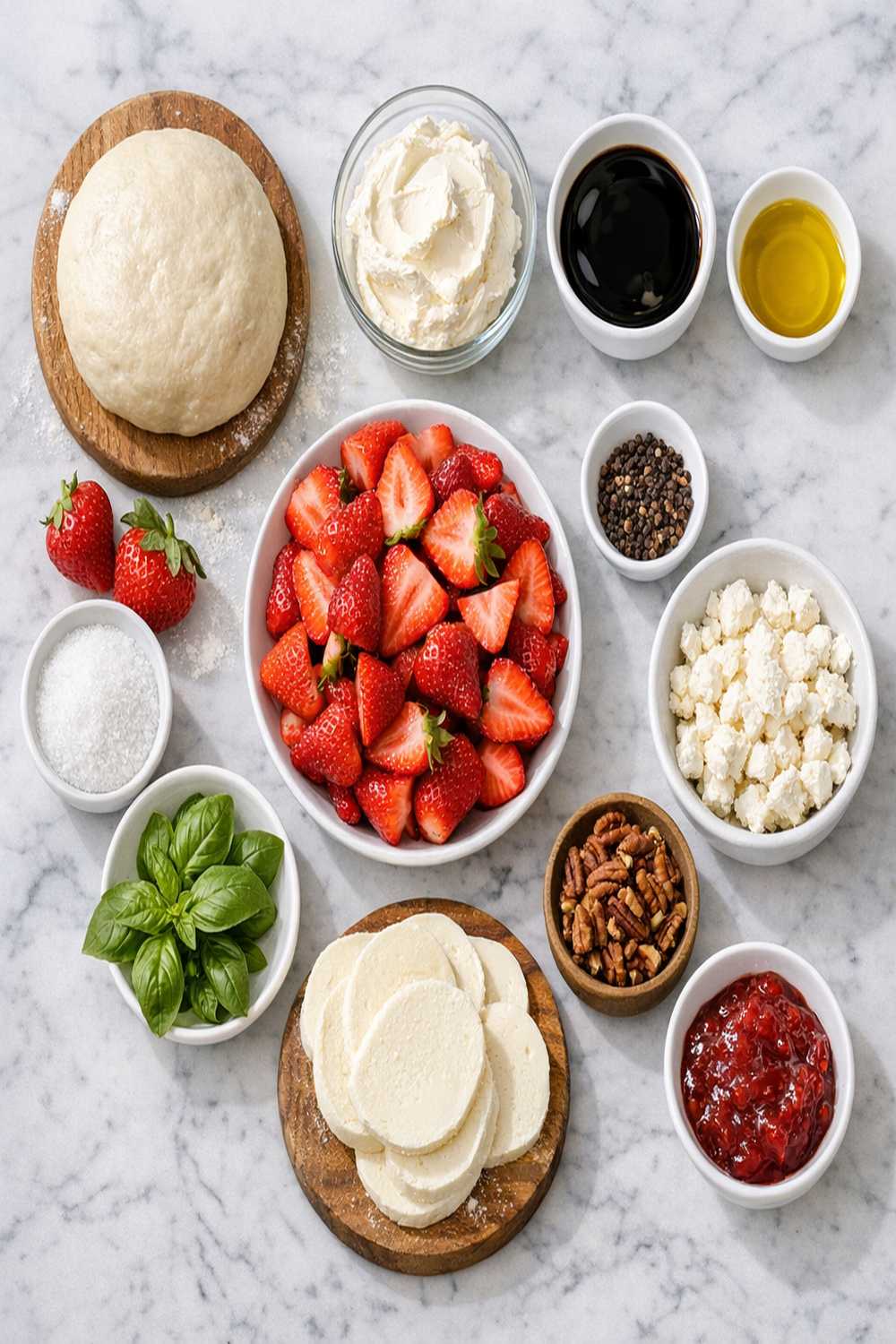Easy Strawberry Pizza Recipe ingredients